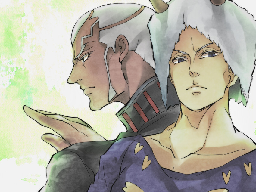 enrico pucci and weather report (jojo no kimyou na bouken and 1 more) drawn by emir_ia