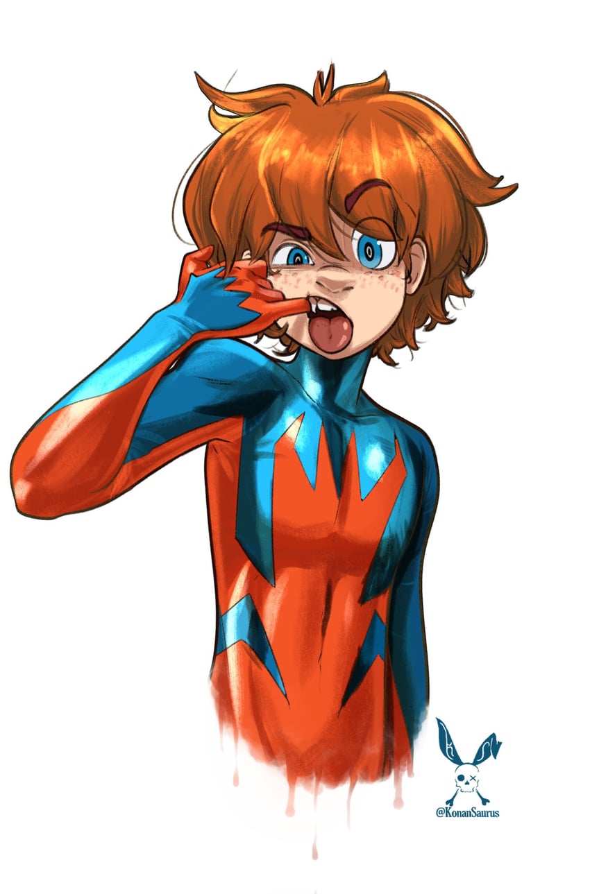 spider-boy and bailey briggs (marvel and 2 more) drawn by konan_saurus