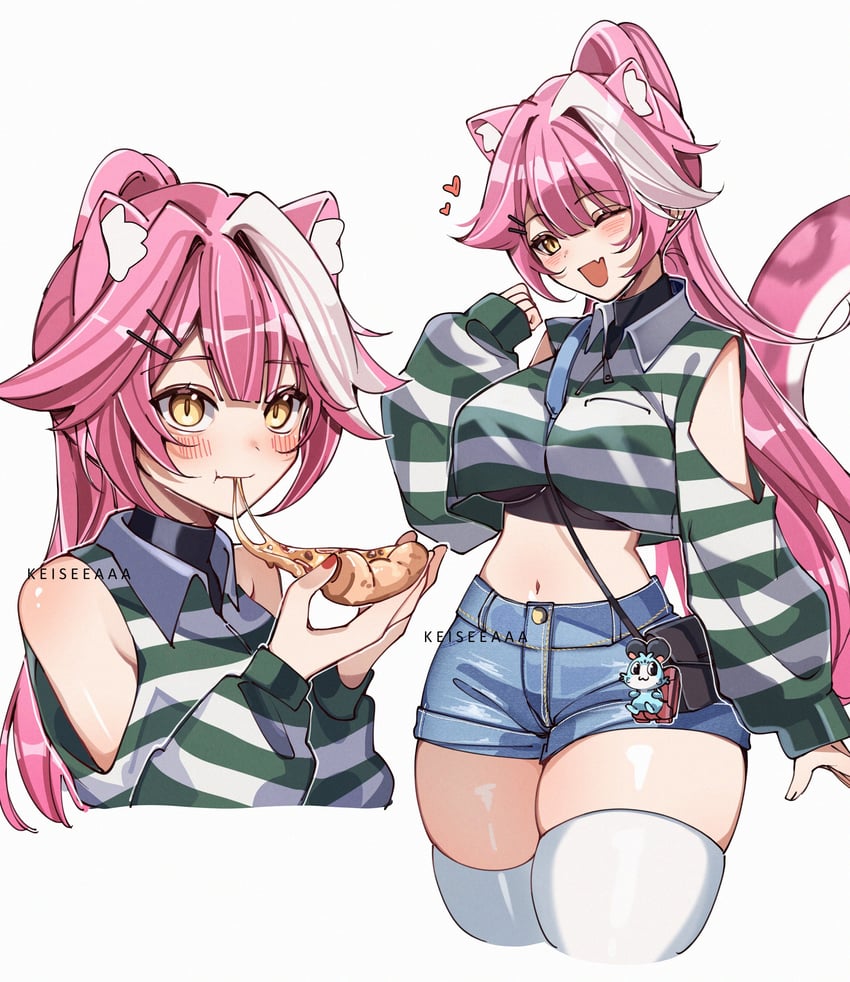 raora panthera and chattino (hololive and 1 more) drawn by keisea