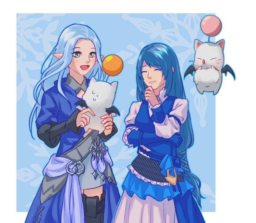 moogle, jill warrick, and ysayle dangoulain (final fantasy and 2 more) drawn by seven7ink