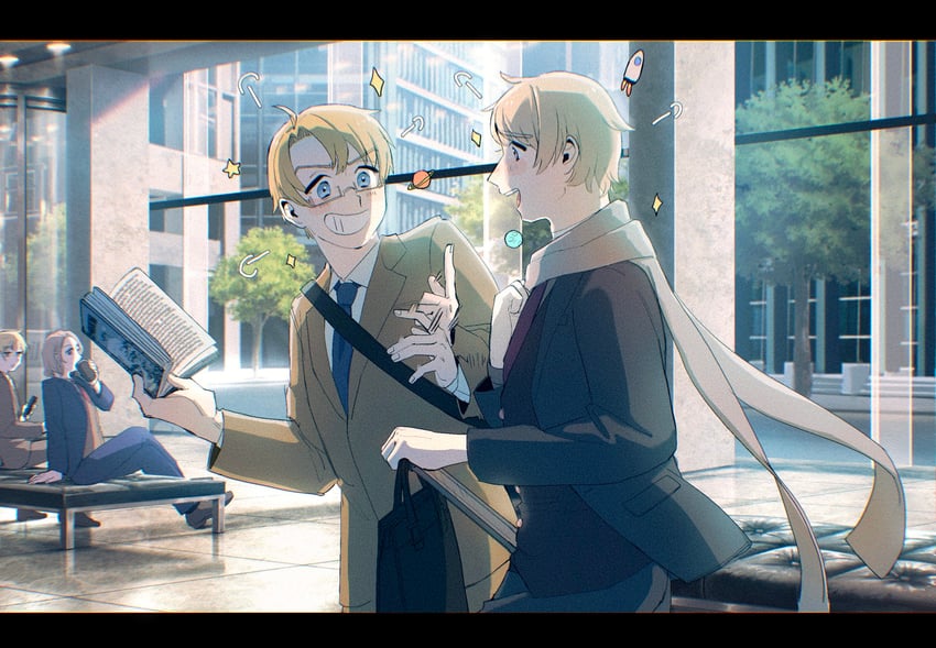 america, united kingdom, russia, and france (axis powers hetalia) drawn by pcpc_onaka