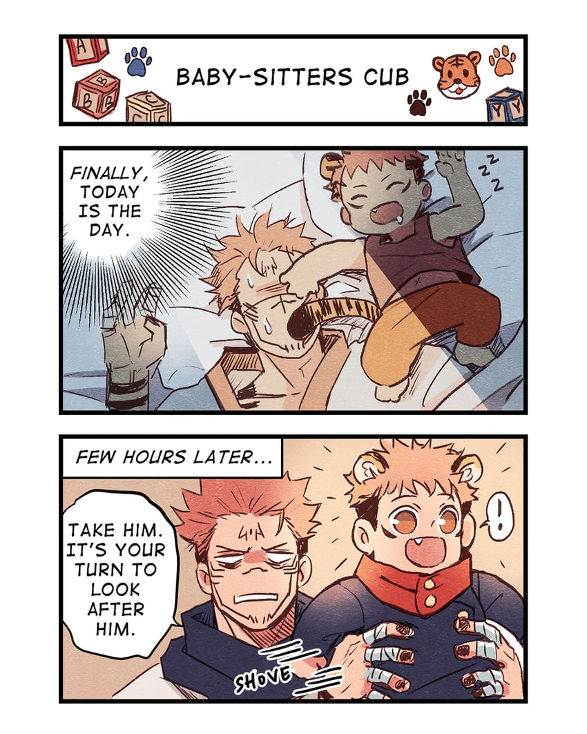 itadori yuuji and ryoumen sukuna (jujutsu kaisen) drawn by lightningstrikes