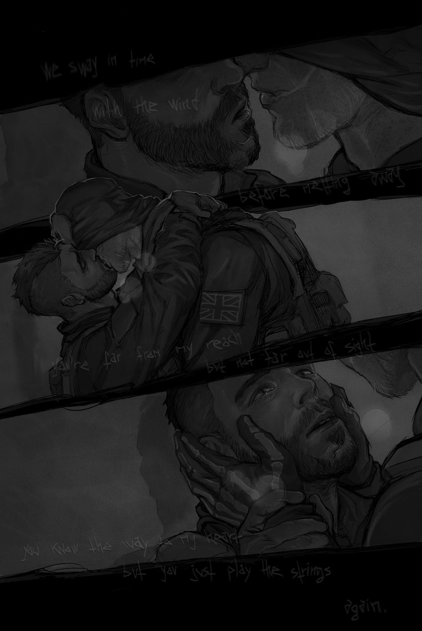 ghost and soap (call of duty and 1 more) drawn by netcrow98