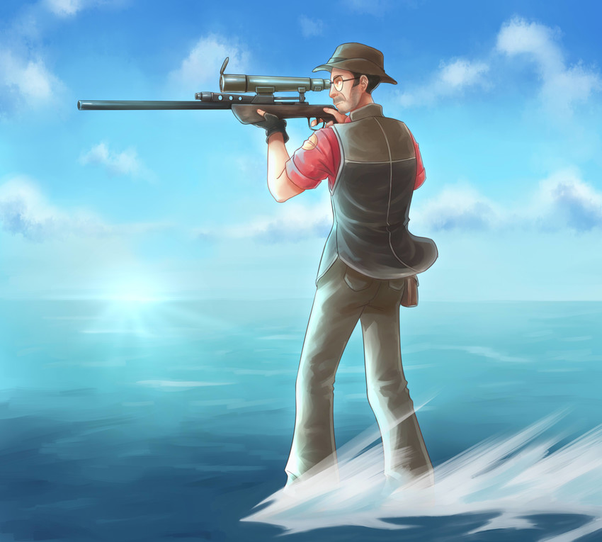 sniper and red sniper (kantai collection and 1 more) drawn by ninjaham
