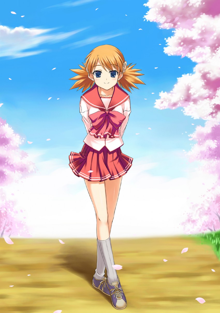 sasamori karin (to heart and 1 more) drawn by luko