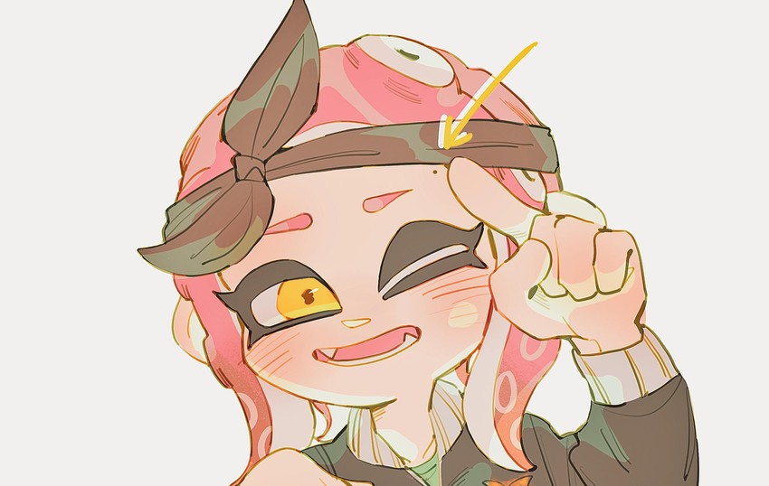 octoling player character and octoling girl (splatoon and 2 more) drawn by nimae04