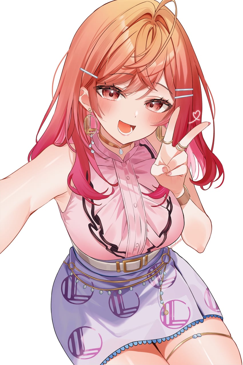 ichijou ririka (hololive and 1 more) drawn by uekana9