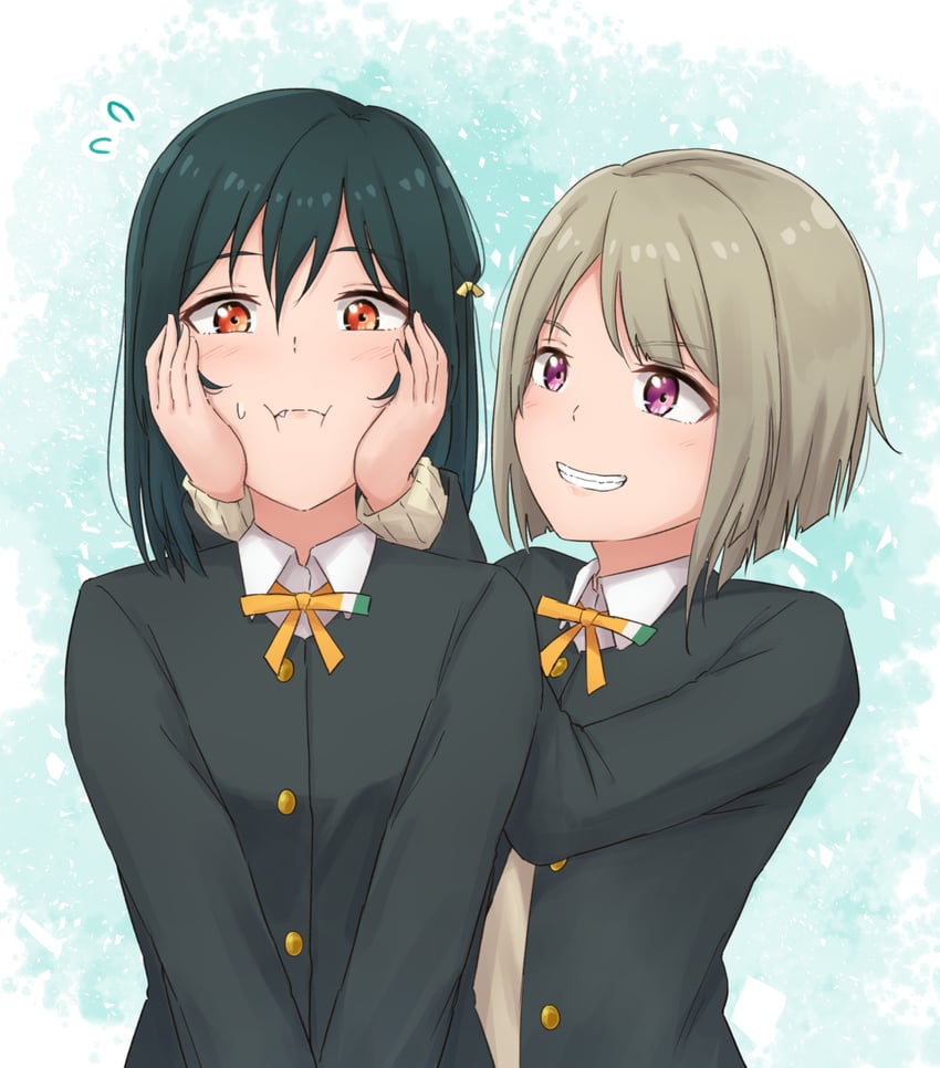 nakasu kasumi and mifune shioriko (love live! and 1 more) drawn by morita49c