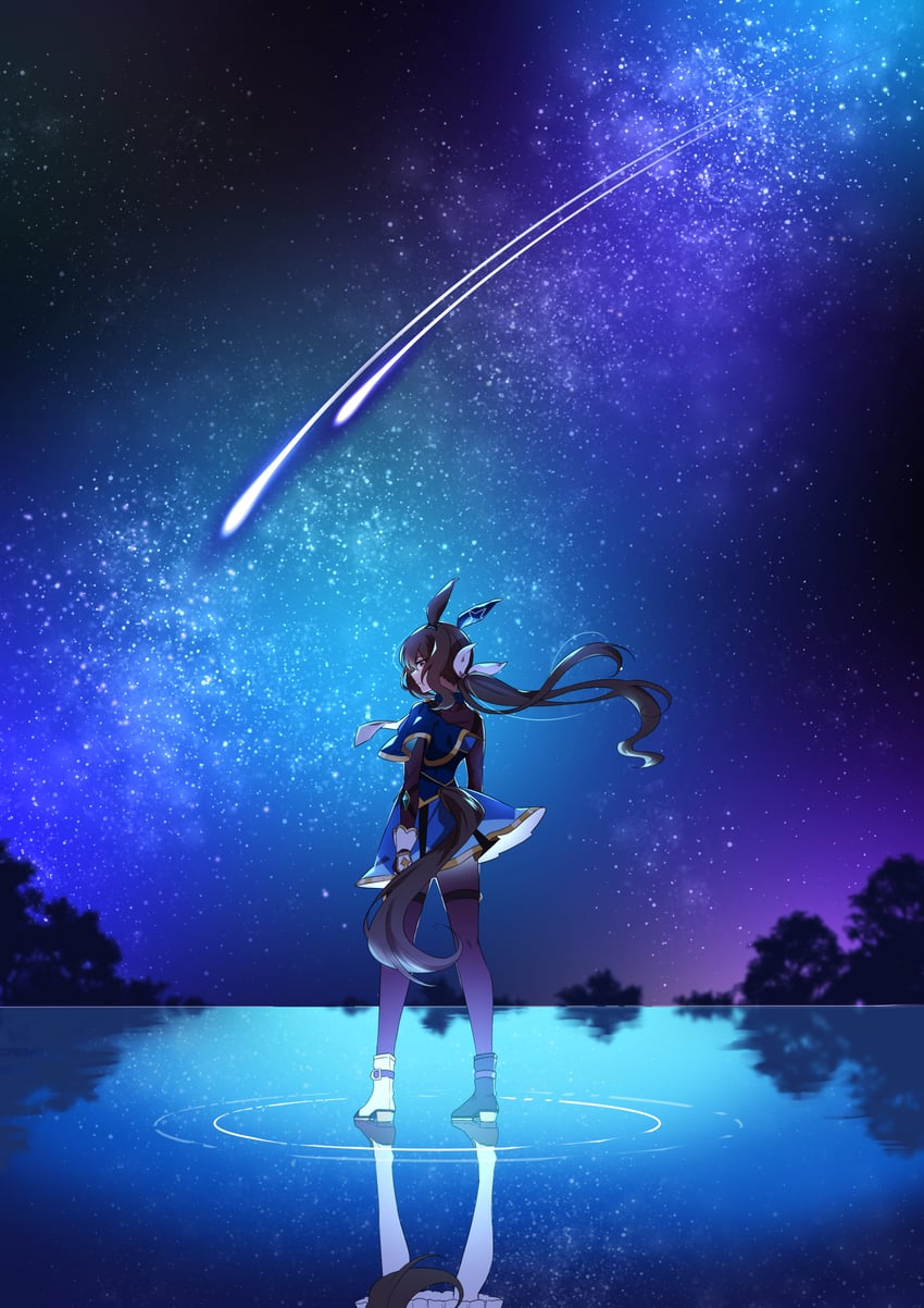 admire vega (umamusume and 1 more) drawn by kanpachi_(ill_knpch)