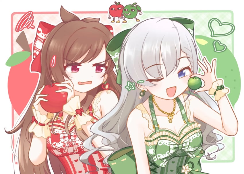 hisakawa hayate and tsujino akari (idolmaster and 2 more) drawn by coa_co_coa