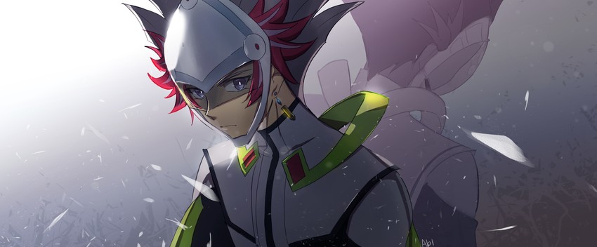 kogami ryoken and revolver (yu-gi-oh! and 1 more) drawn by abiiii