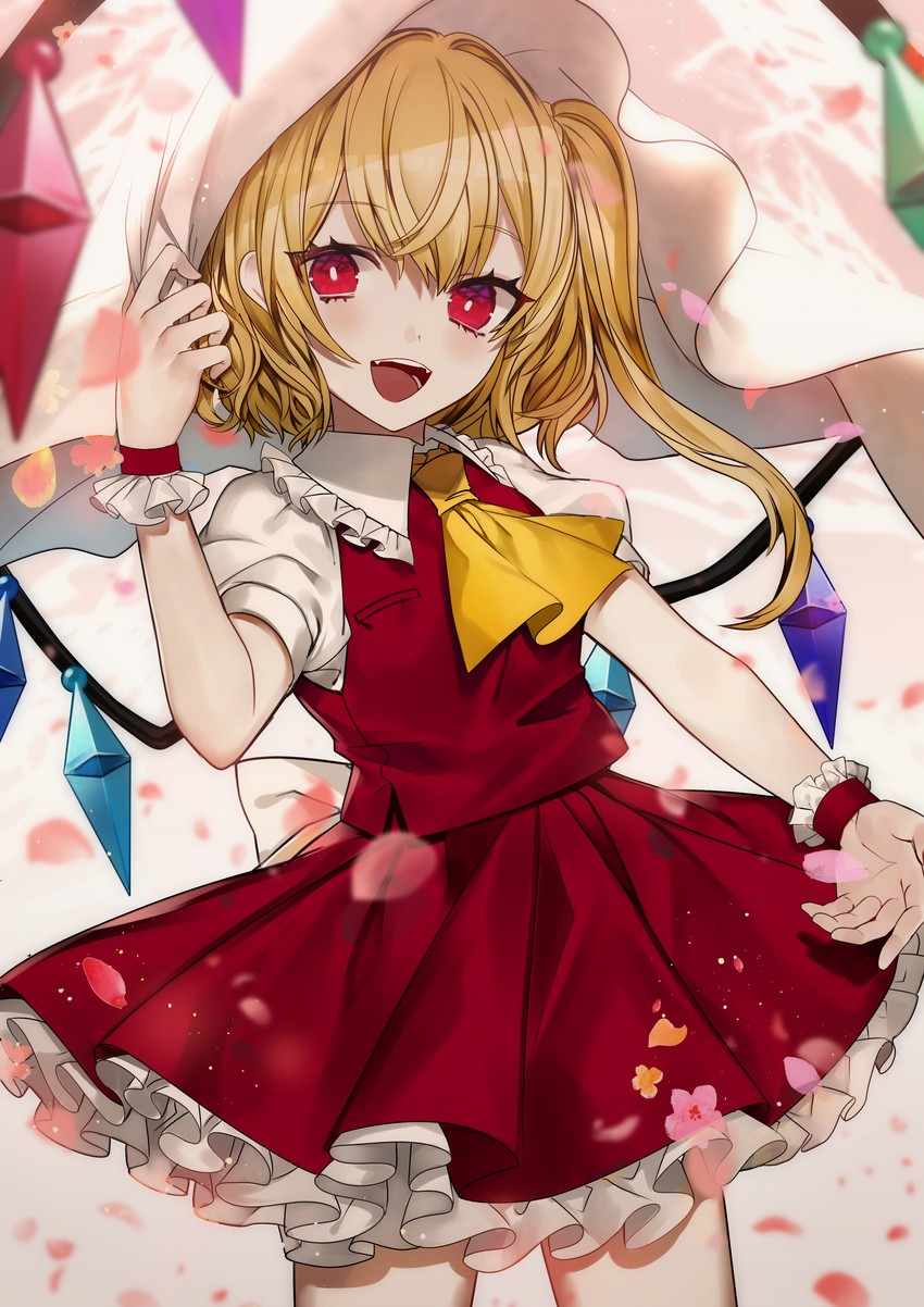 flandre scarlet (touhou) drawn by daimaou_ruaeru