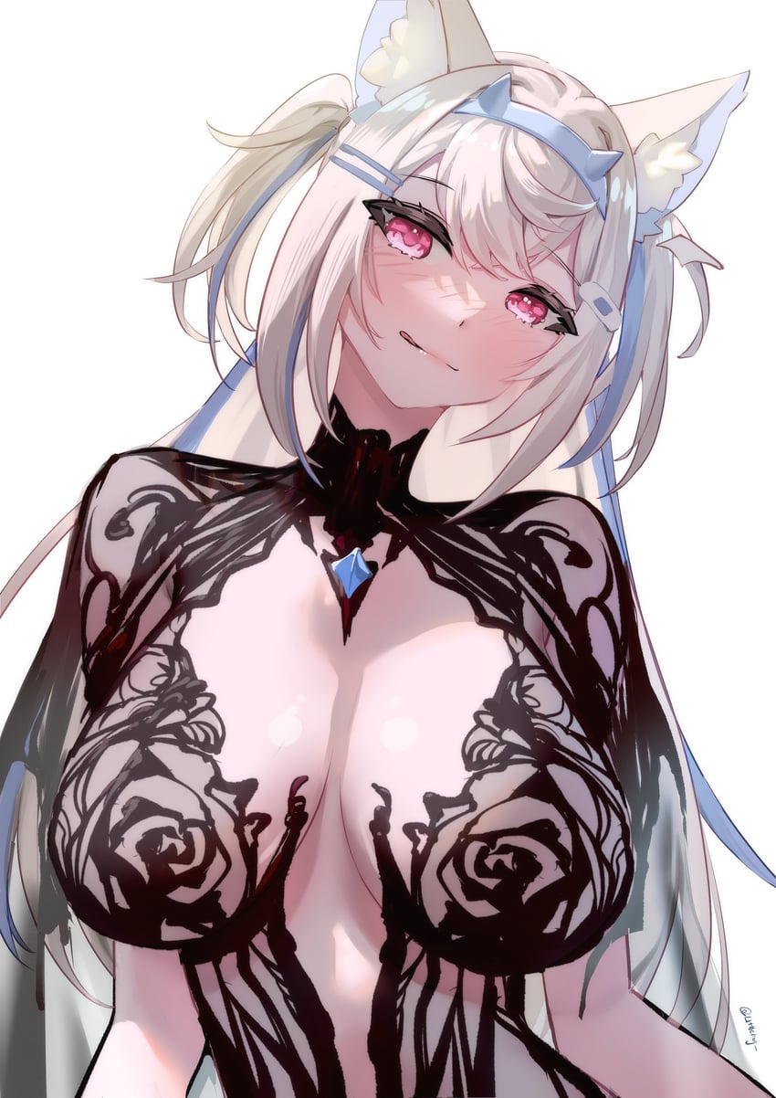 fuwawa abyssgard (hololive and 1 more) drawn by littleling