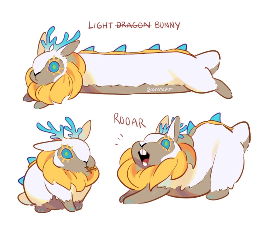 light dragon (the legend of zelda and 1 more) drawn by constellor
