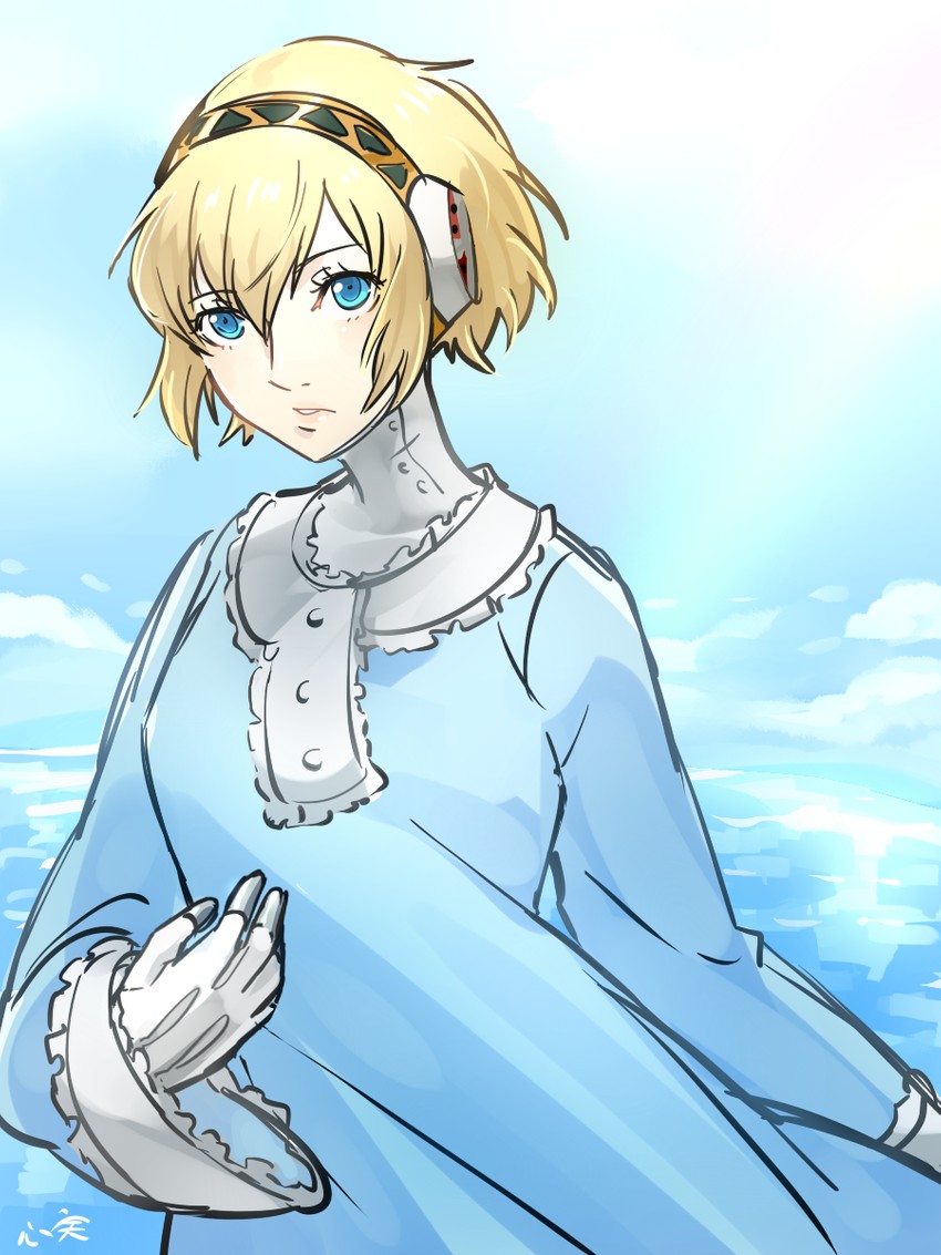 aigis (persona and 1 more) drawn by kokomi_(aniesuakkaman)