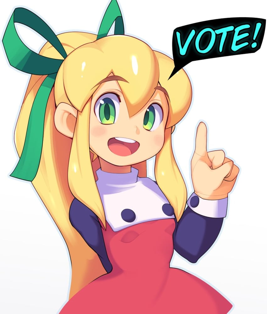 roll (mega man and 1 more) drawn by genvoke
