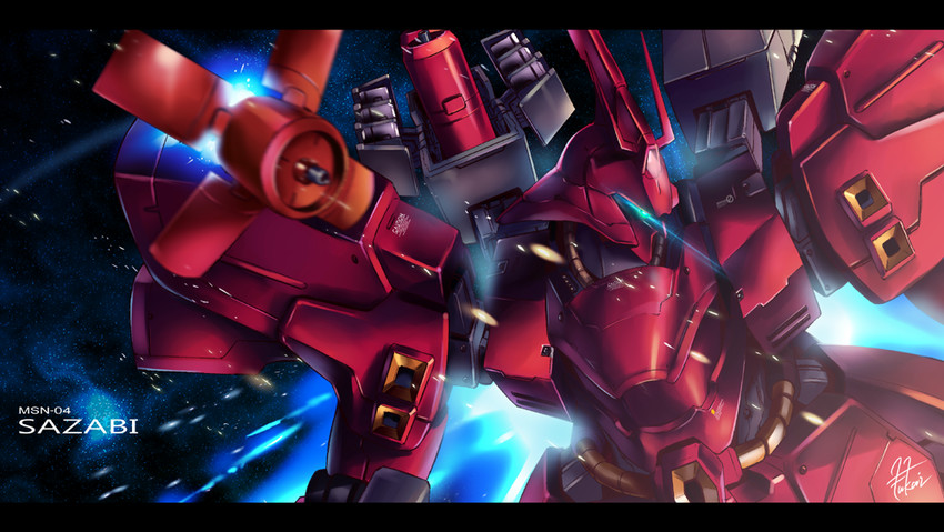sazabi (gundam and 1 more) drawn by fukai_ryosuke