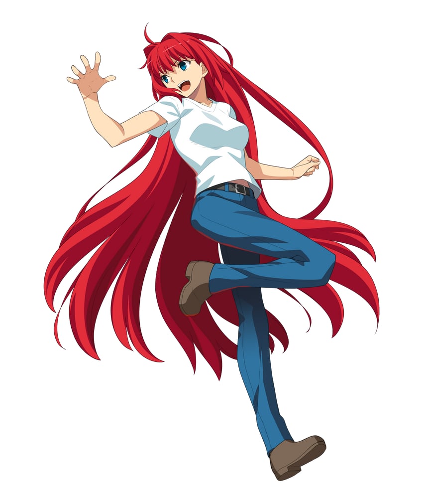 aozaki aoko (tsukihime and 2 more) drawn by takeuchi_takashi