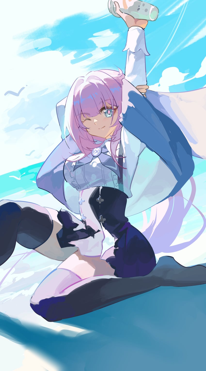 elysia (honkai and 1 more) drawn by xinliu_asato