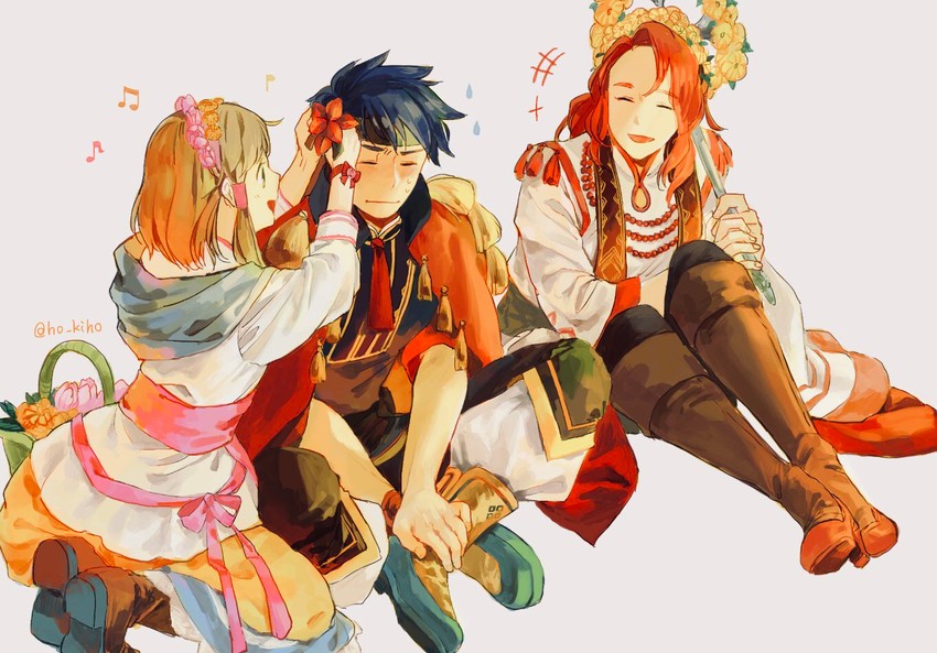 ike, mist, and titania (fire emblem and 2 more) drawn by ho_kiho