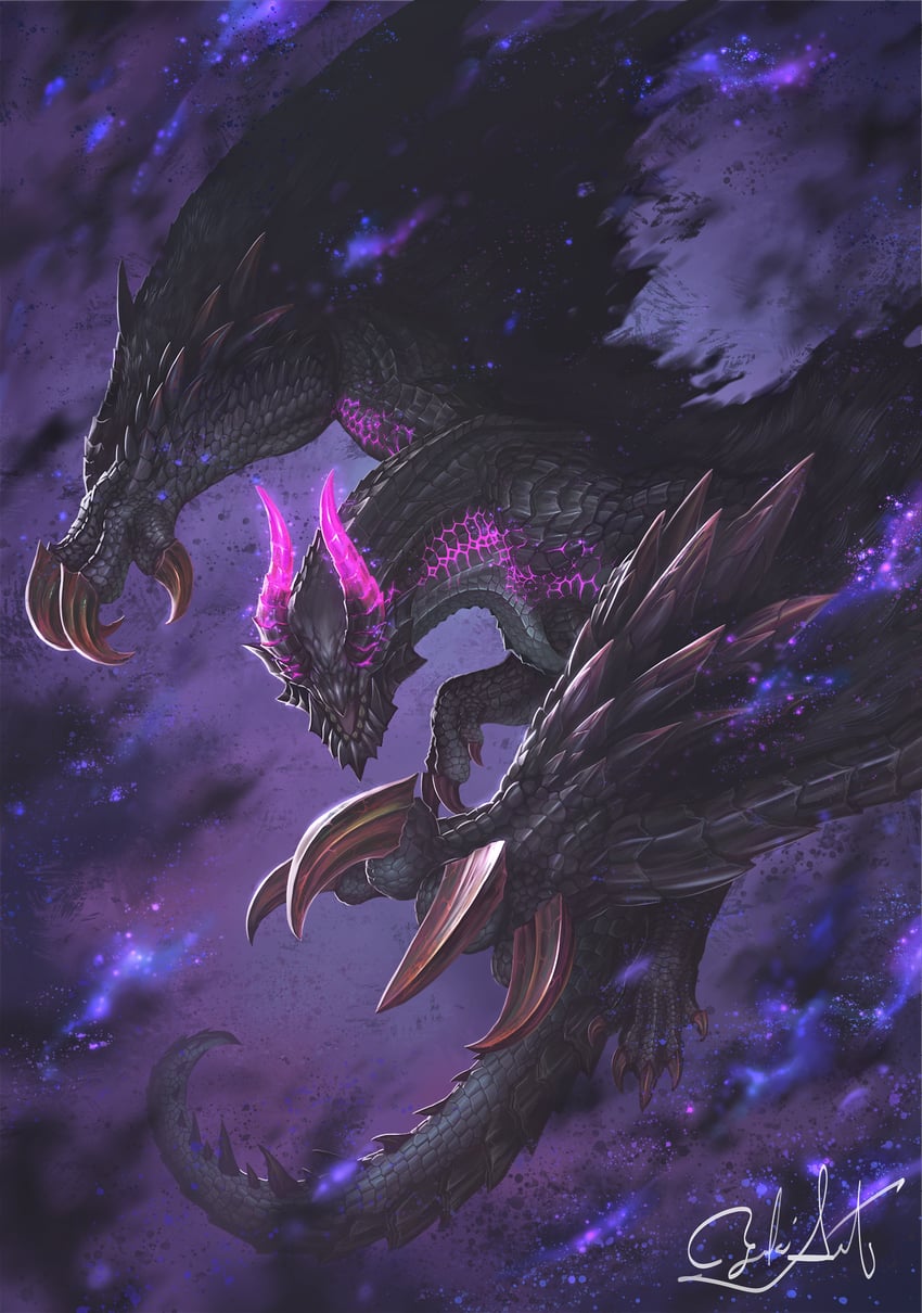 gore magala (monster hunter and 1 more) drawn by satoyuki