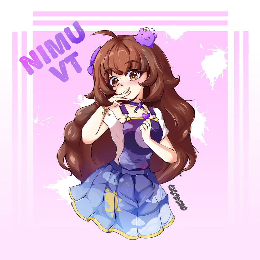 nimu and centi (indie virtual youtuber) drawn by tazelion_xx