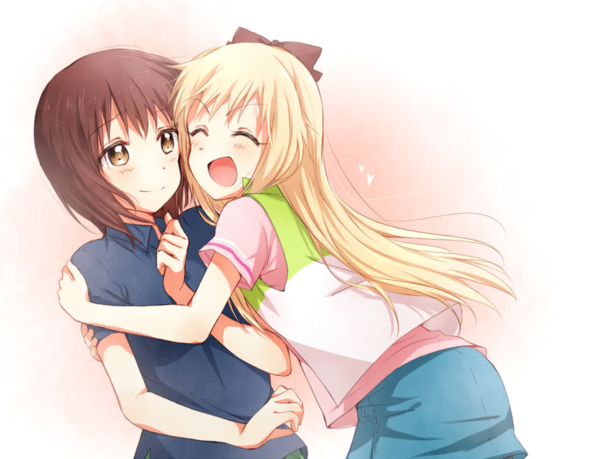 toshinou kyouko and funami yui (yuruyuri and 1 more) drawn by sakura_ai_ke