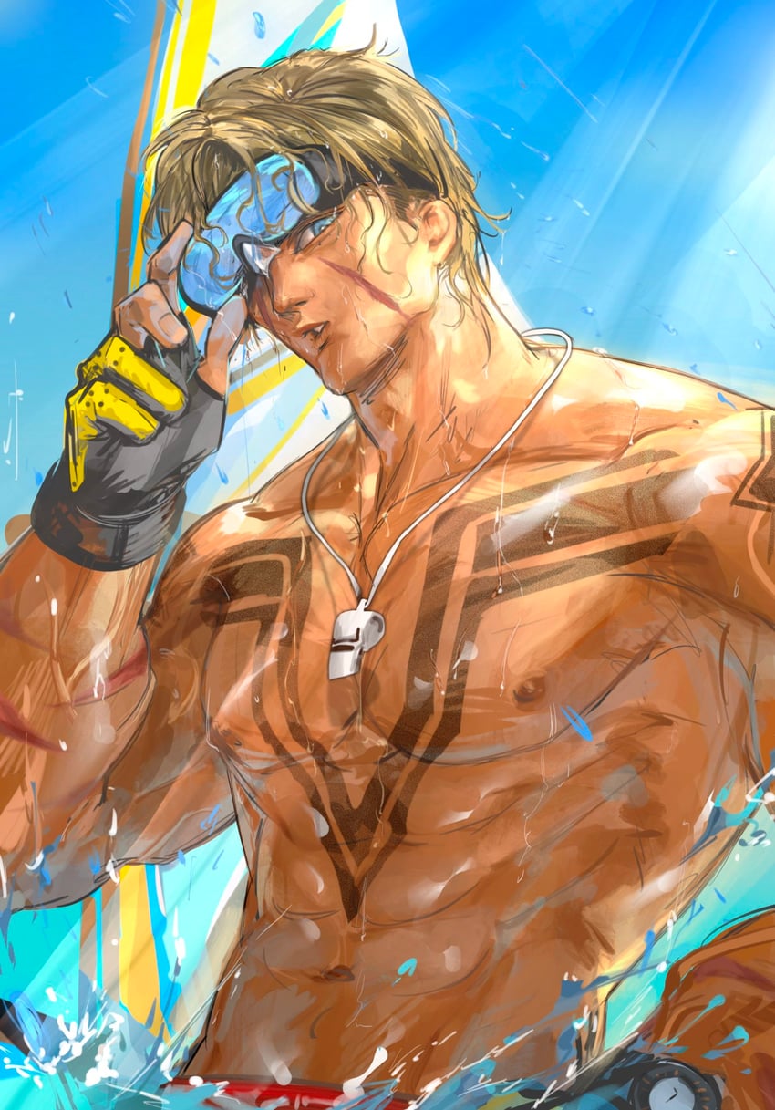luke sullivan (street fighter and 1 more) drawn by baiyeju8