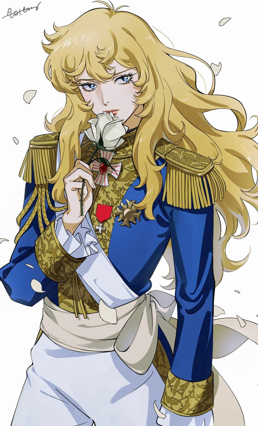 oscar francois de jarjayes (versailles no bara) drawn by roru_(lol_dessin)
