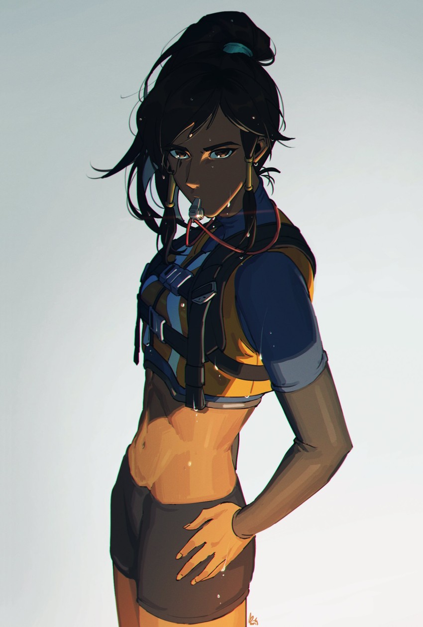 pharah and lifeguard pharah (overwatch and 1 more) drawn by maro_(lij512)