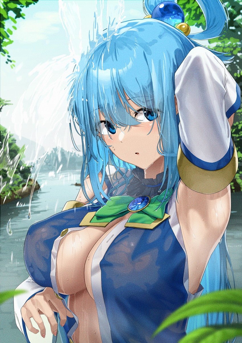 aqua (kono subarashii sekai ni shukufuku wo!) drawn by noeru
