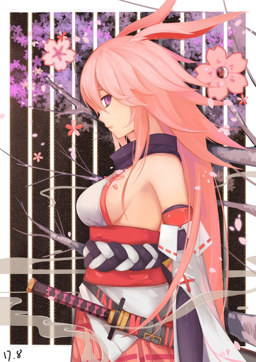 yae sakura (honkai and 1 more) drawn by ejieaa