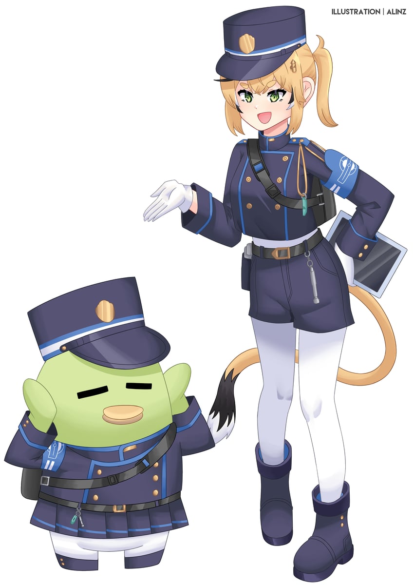 hikari, nozomi, dooby, and kippu (blue archive and 1 more) drawn by alinz