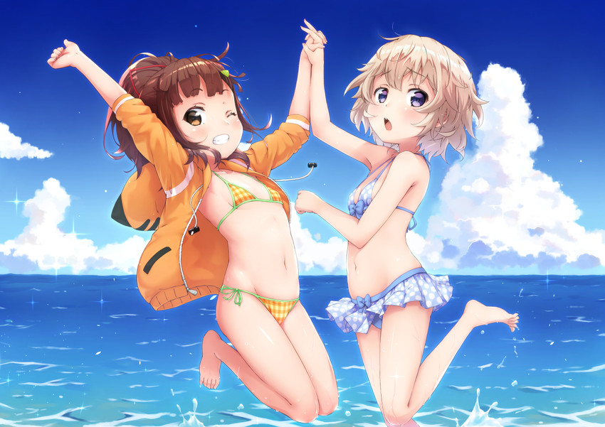 irizaki mei and tateishi shima (high school fleet) drawn by kasehk
