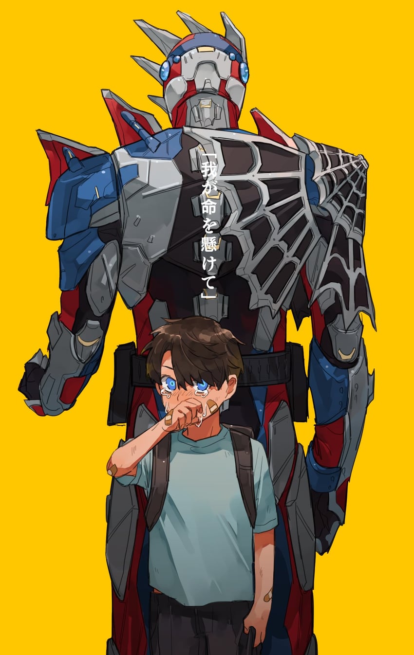 kamen rider demons and kadota hiromi (kamen rider and 1 more) drawn by bbbb_fex