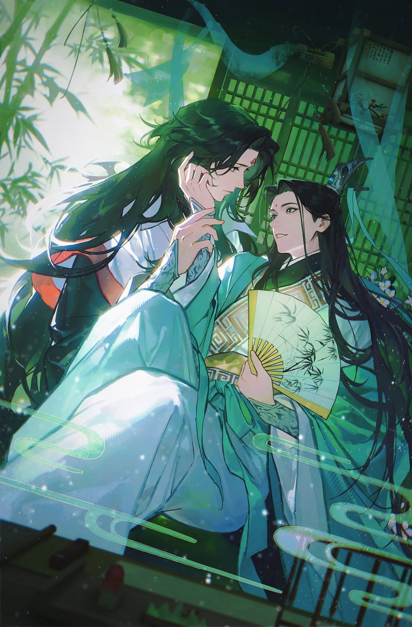 shen qingqiu and luo binghe (renzha fanpai zijiu xitong) drawn by al_(ahr)