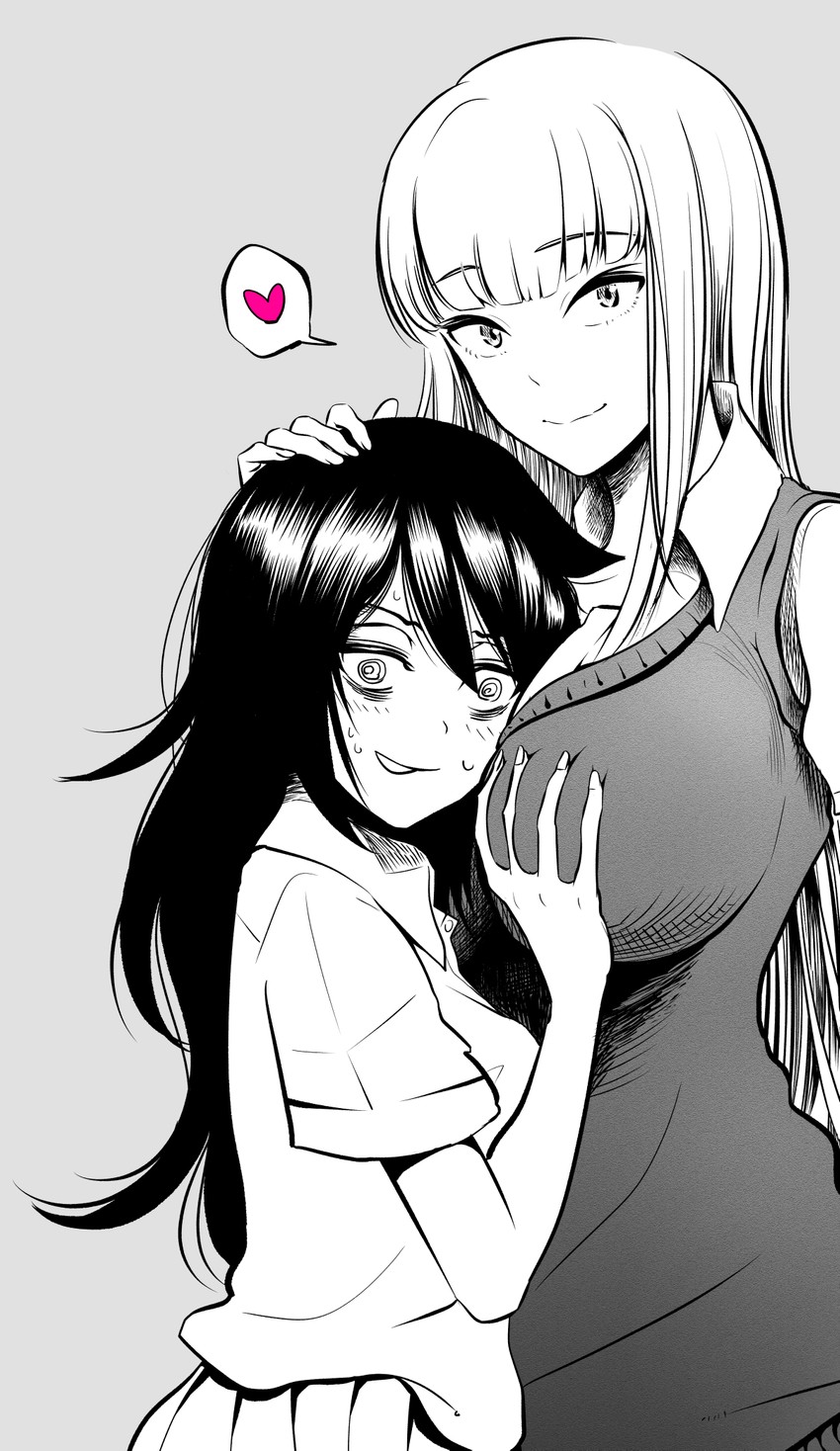kuroki tomoko and katou asuka (watashi ga motenai no wa dou kangaetemo omaera ga warui!) drawn by fuugetsu_(sanmunyudai)