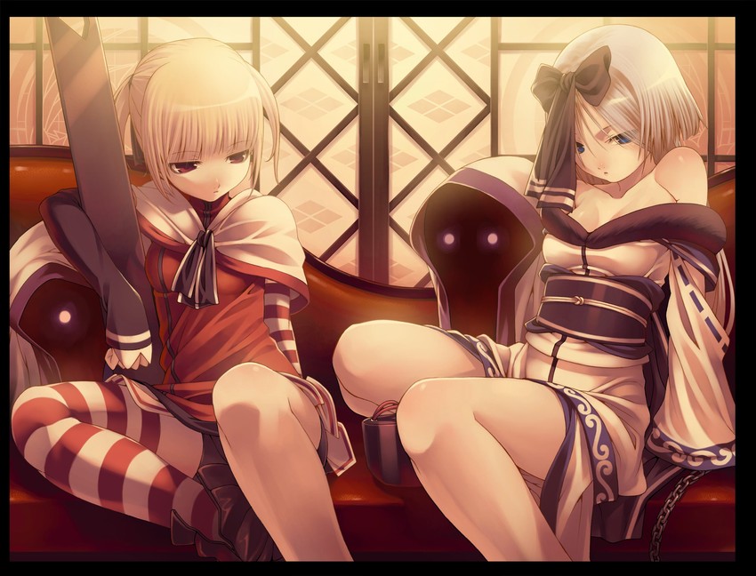mizuha and kuroba nao (hitokata no ou) drawn by tasaka_shinnosuke