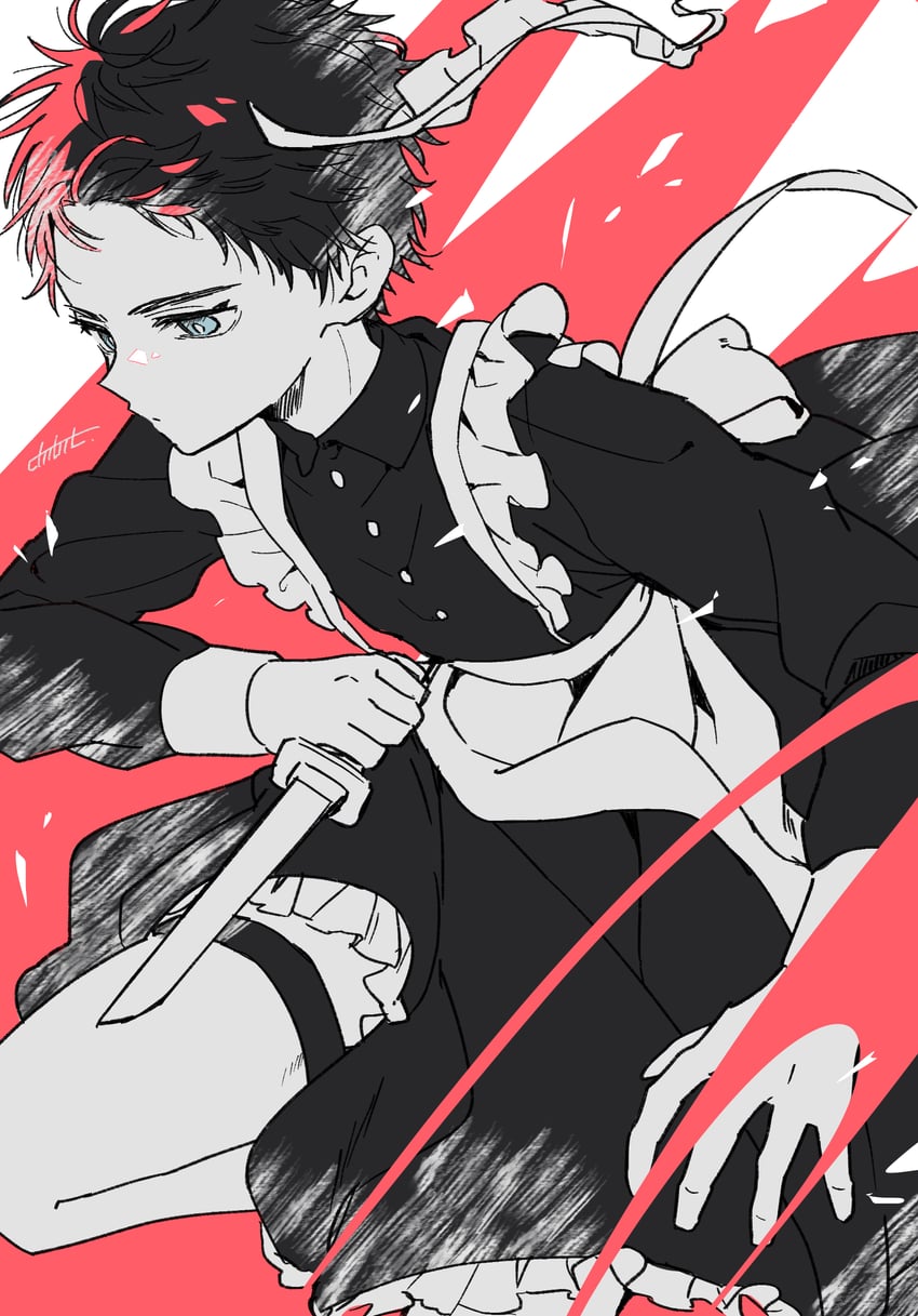 atsushi toushirou (touken ranbu) drawn by chibit_(choco-bit)