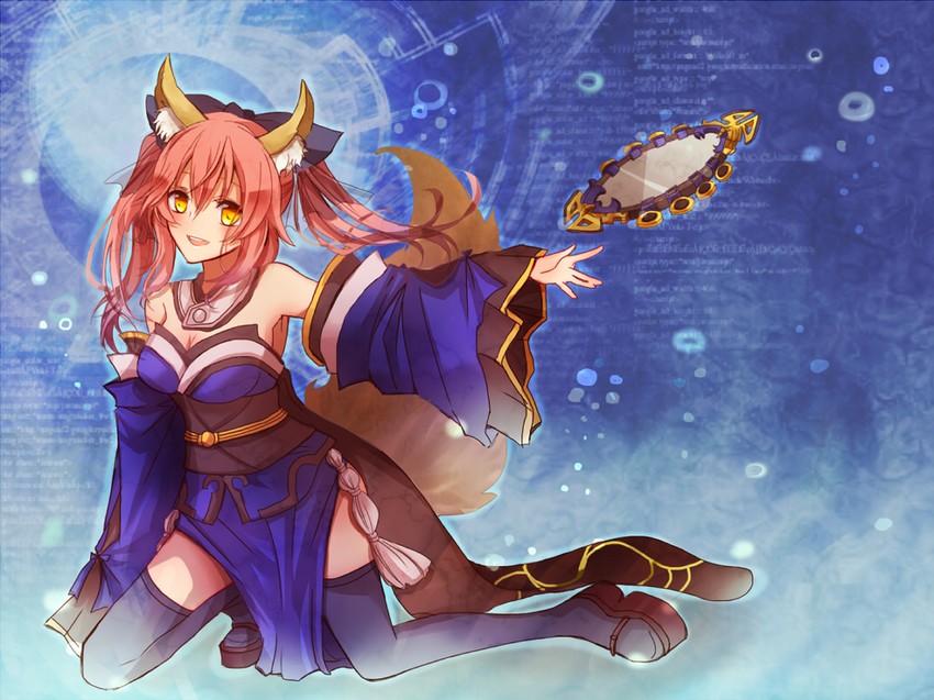 tamamo and tamamo no mae (fate and 1 more) drawn by kitakazepanda