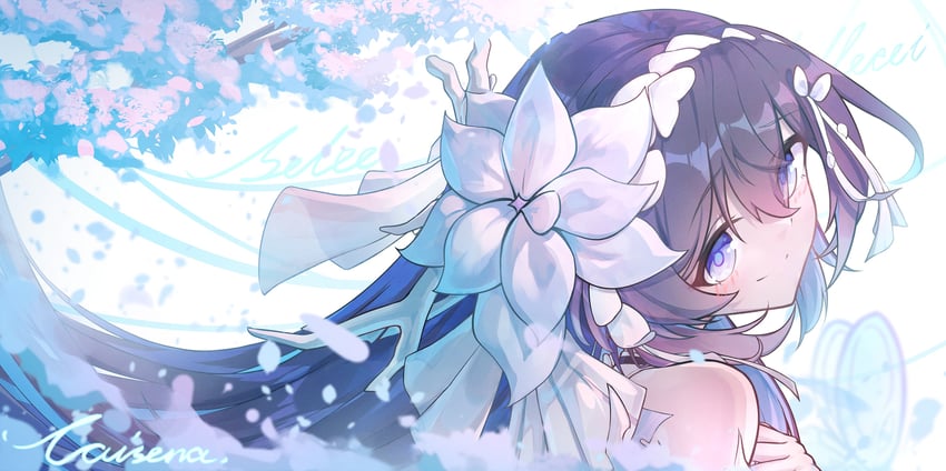 seele vollerei (honkai and 1 more) drawn by caisena