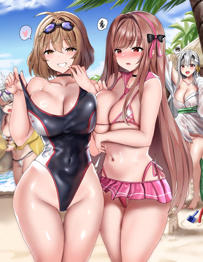 hanako, anis, modernia, rapi, and neon (blue archive and 1 more) drawn by fary5