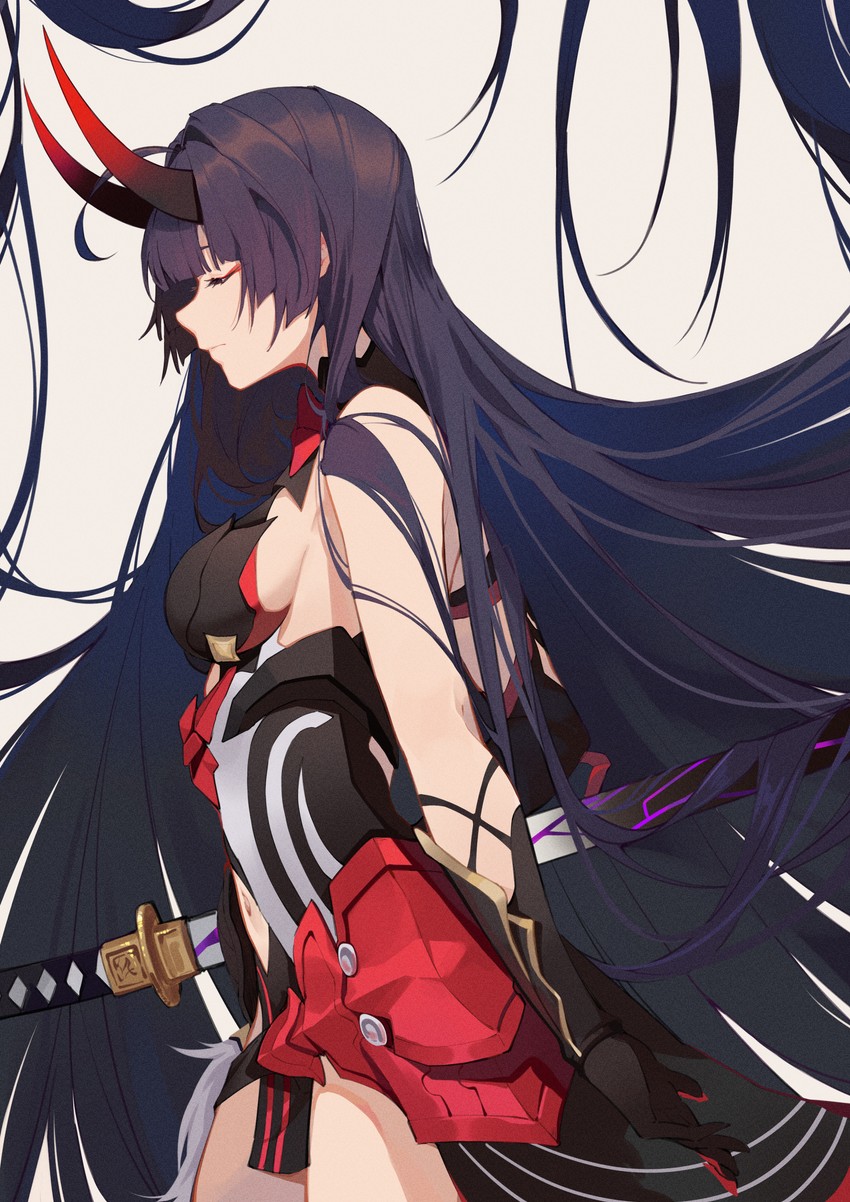 raiden mei (honkai and 1 more) drawn by shijiuqaq