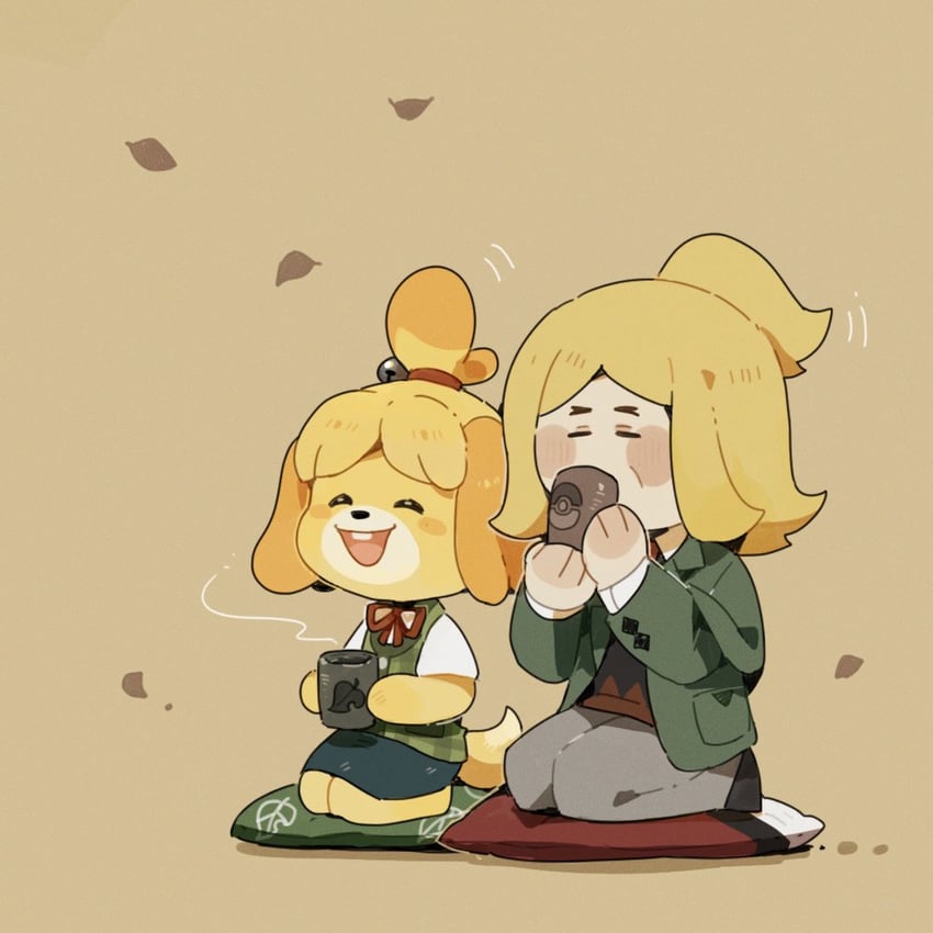 isabelle and hassel (pokemon and 2 more) drawn by luminous_slime
