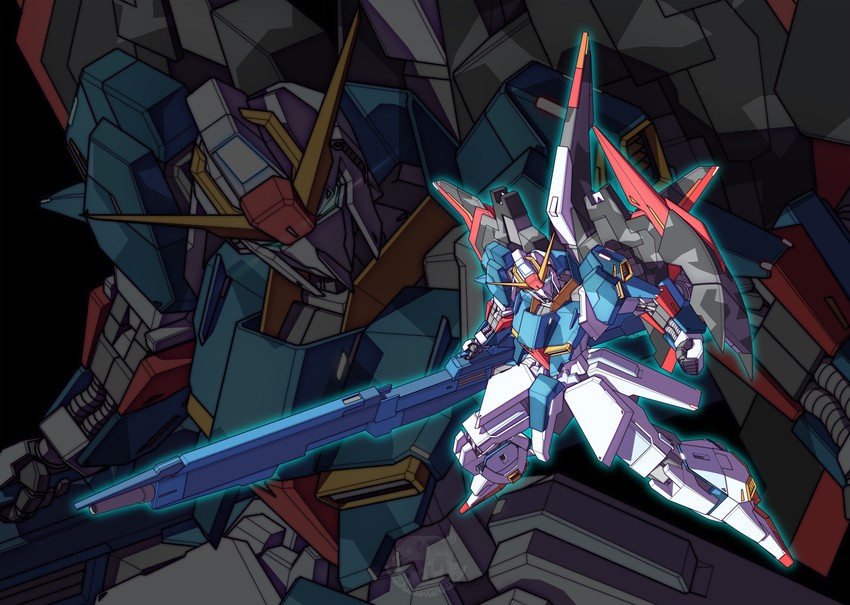zeta gundam (gundam and 1 more) drawn by heyzan