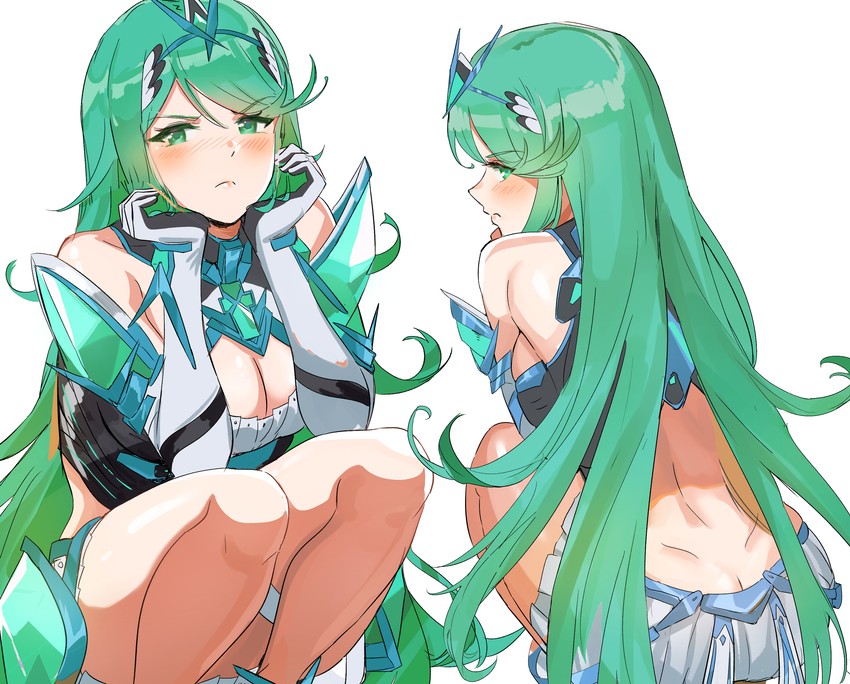 mythra (xenoblade chronicles and 1 more) drawn by ormille