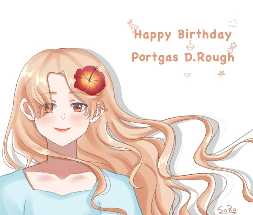 portgas d. rouge (one piece) drawn by elizabethsora1
