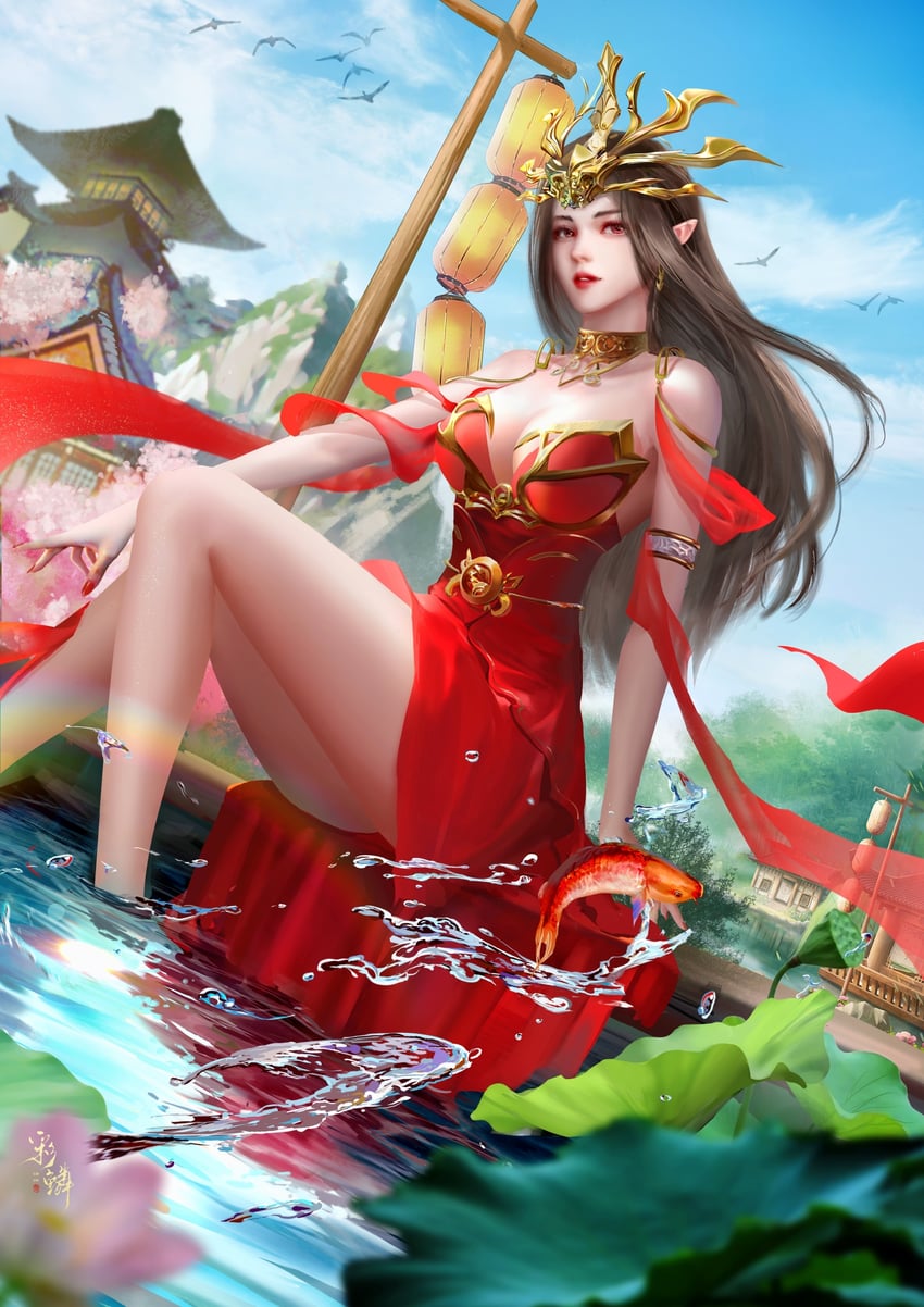 cai lin (doupo cangqiong) drawn by chi_meng_wang_liang