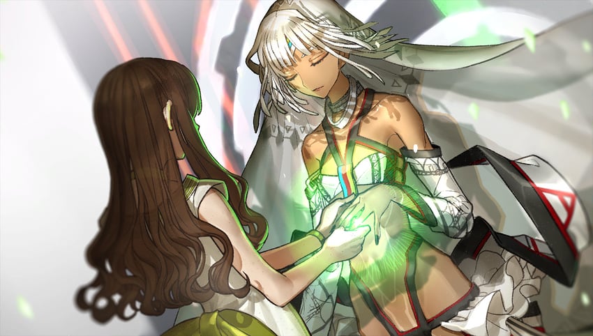 kishinami hakuno and altera (fate and 2 more) drawn by wada_arco
