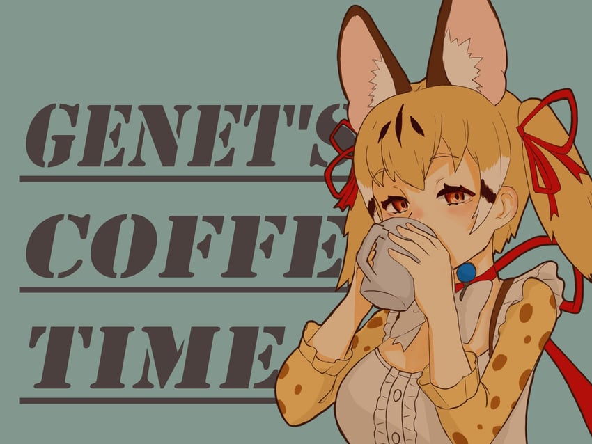large-spotted genet (kemono friends and 1 more) drawn by y0whqzz8bkslezl